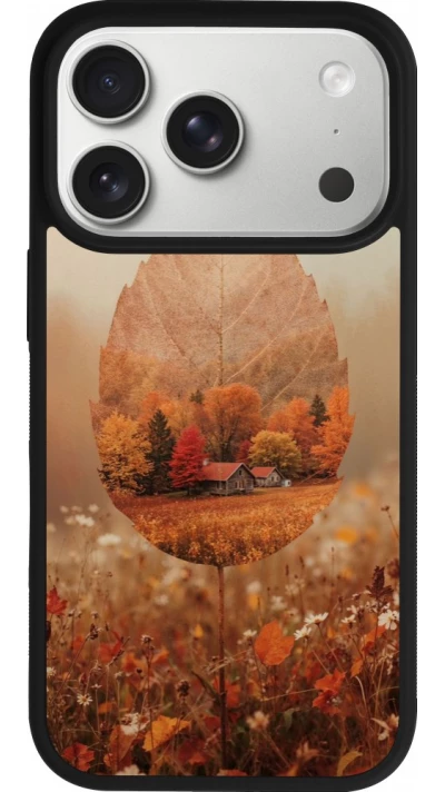 iPhone 17 Pro Case Hülle - Silikon schwarz Autumn 26 Autumn leaf