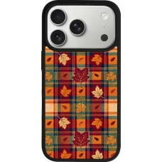 Coque iPhone 17 Pro - Silicone rigide noir Autumn 26 Autumn pattern