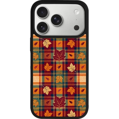 Coque iPhone 18 Pro / 17 Pro - Silicone rigide noir Autumn 26 Autumn pattern