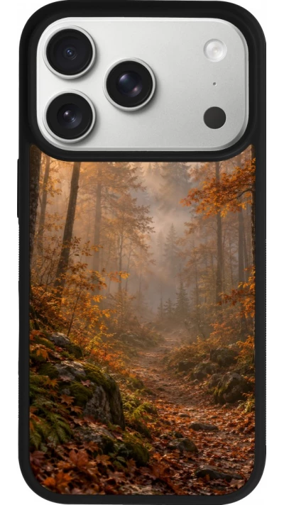 iPhone 17 Pro Case Hülle - Silikon schwarz Autumn 26 Autumn walk