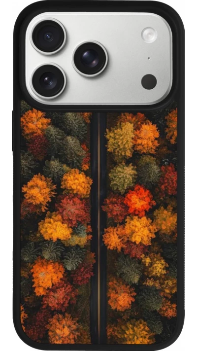 iPhone 17 Pro Case Hülle - Silikon schwarz Autumn 26 Road in autumn