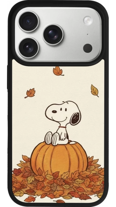 iPhone 17 Pro Case Hülle - Silikon schwarz Autumn 26 Snoopy autumn