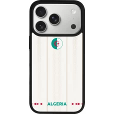 Coque iPhone 17 Pro - Silicone rigide noir Maillot de football Algérie 2026 personnalisable