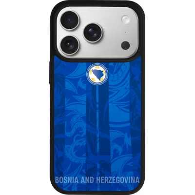 iPhone 17 Pro Case Hülle - Silikon schwarz Bosnien und Herzegowina 2026 personalisierbares Fussballtrikot