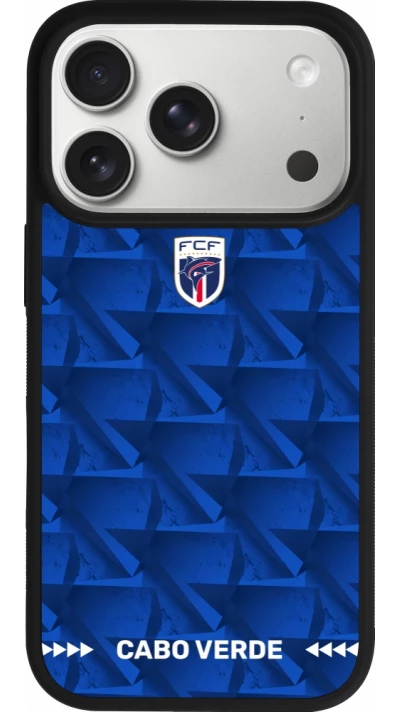 iPhone 17 Pro Case Hülle - Silikon schwarz Kap Verde 2026 personalisierbares Fussballtrikot