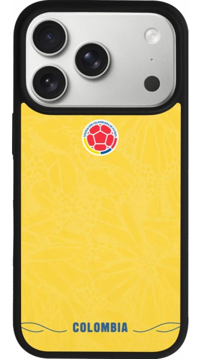 iPhone 17 Pro Case Hülle - Silikon schwarz Kolumbien 2026 personalisierbares Fussballtrikot