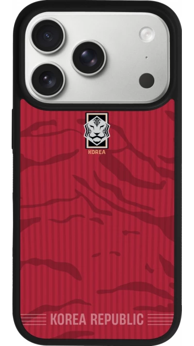 iPhone 17 Pro Case Hülle - Silikon schwarz Südkorea 2026 personalisierbares Fussballtrikot