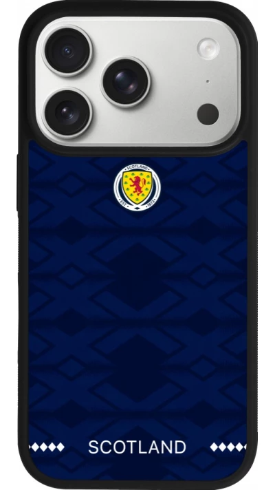 iPhone 17 Pro Case Hülle - Silikon schwarz Schottland 2026 personalisierbares Fussballtrikot