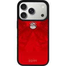 iPhone 17 Pro Case Hülle - Silikon schwarz Ägypten 2026 personalisierbares Fussballtrikot
