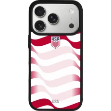 iPhone 17 Pro Case Hülle - Silikon schwarz Vereinigten Staaten 2026 personalisierbares Fussballtrikot