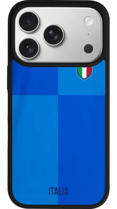 iPhone 17 Pro Case Hülle - Silikon schwarz Italien 2022 personalisierbares Fußballtrikot