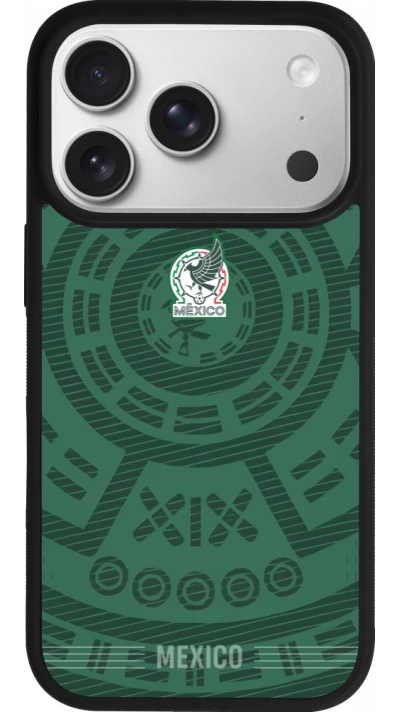 iPhone 17 Pro Case Hülle - Silikon schwarz Mexiko 2026 personalisierbares Fussballtrikot