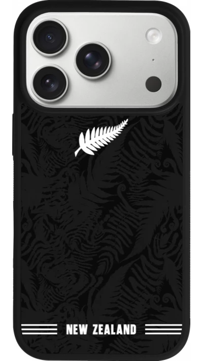 iPhone 17 Pro Case Hülle - Silikon schwarz Neuseeland 2026 personalisierbares Fussballtrikot