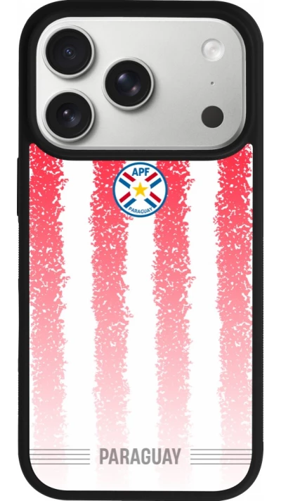 iPhone 17 Pro Case Hülle - Silikon schwarz Paraguay 2026 personalisierbares Fussballtrikot