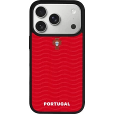 iPhone 17 Pro Case Hülle - Silikon schwarz Portugal 2026 personalisierbares Fussballtrikot