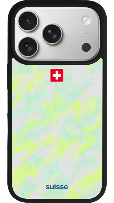 iPhone 17 Pro Case Hülle - Silikon schwarz Schweiz Away 2026 personalisierbares Fussballtrikot