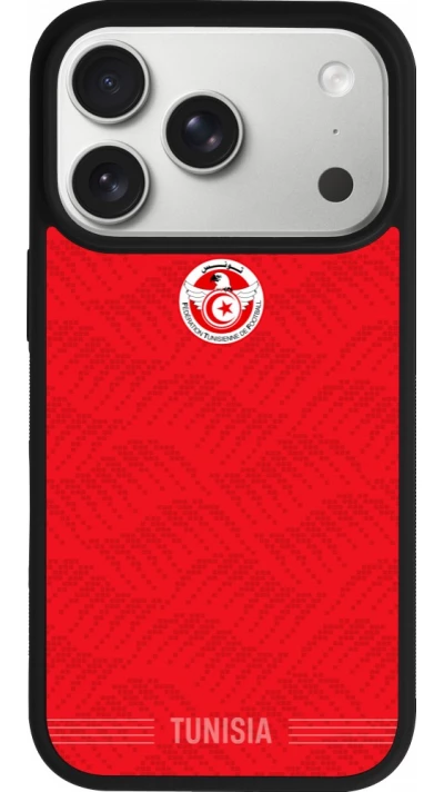 iPhone 17 Pro Case Hülle - Silikon schwarz Tunesien 2026 personalisierbares Fussballtrikot