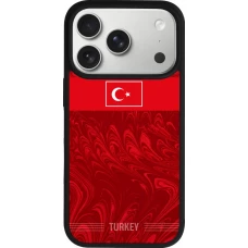 iPhone 17 Pro Case Hülle - Silikon schwarz Türkei 2026 personalisierbares Fussballtrikot