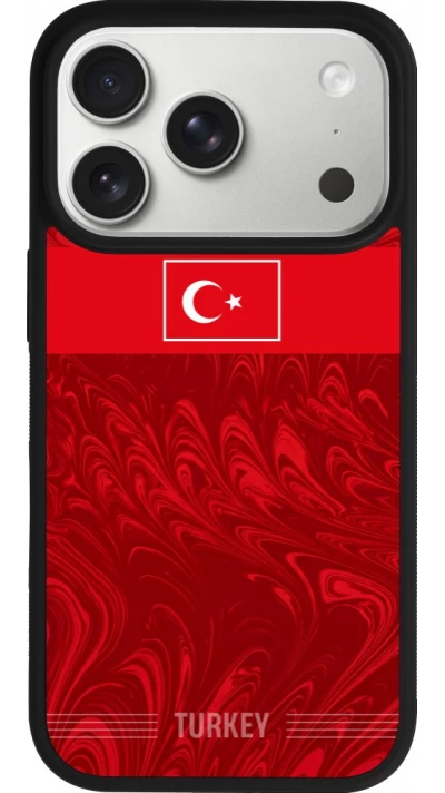 iPhone 17 Pro Case Hülle - Silikon schwarz Türkei 2026 personalisierbares Fussballtrikot
