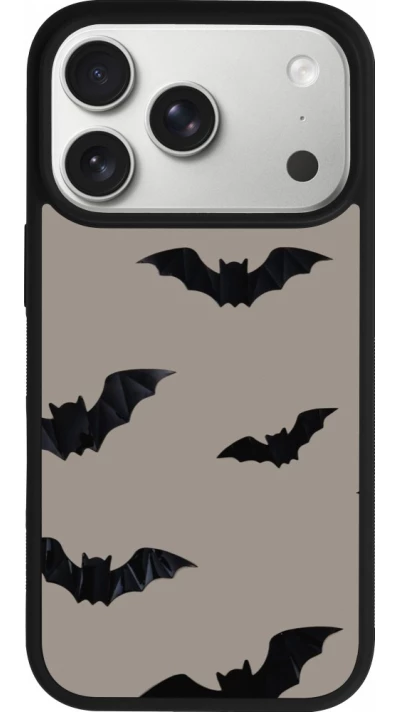 iPhone 18 Pro / 17 Pro Case Hülle - Silikon schwarz Halloween 2026 Bats