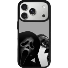 iPhone 18 Pro / 17 Pro Case Hülle - Silikon schwarz Halloween 2026 Scream and Michael Myers