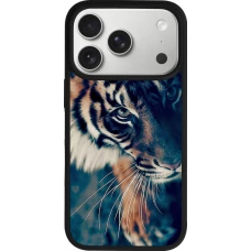 Coque iPhone 18 Pro / 17 Pro - Silicone rigide noir Incredible Lion