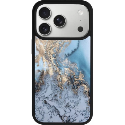 Coque iPhone 17 Pro - Silicone rigide noir Marble 04