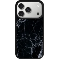 iPhone 17 Pro Case Hülle - Silikon schwarz Marble Black 01
