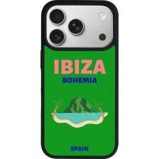 iPhone 17 Pro Case Hülle - Silikon schwarz Pop Summer Destination Ibiza