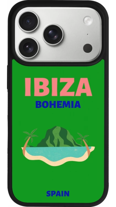 iPhone 17 Pro Case Hülle - Silikon schwarz Pop Summer Destination Ibiza