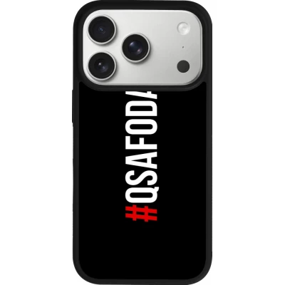 Coque iPhone 18 Pro / 17 Pro - Silicone rigide noir Qsafoda 1