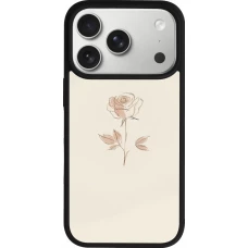 iPhone 17 Pro Case Hülle - Silikon schwarz Rosa Sand Minimalistisch