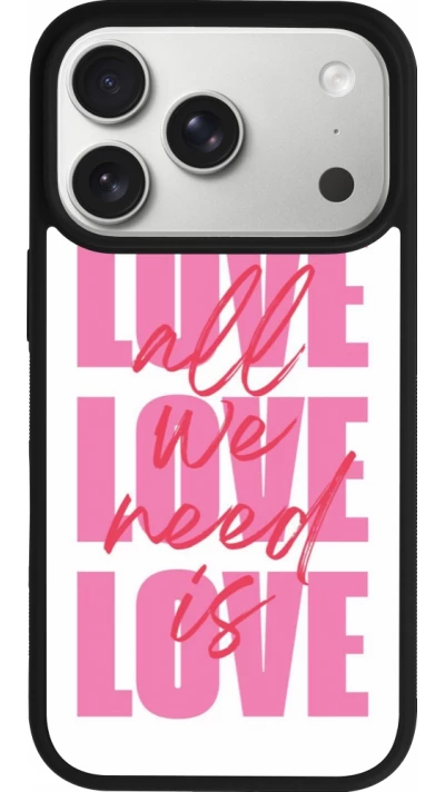 iPhone 17 Pro Case Hülle - Silikon schwarz Saint Valentines Day 26 Love all we need is