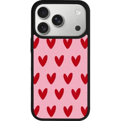 iPhone 17 Pro Case Hülle - Silikon schwarz Saint Valentines Day 26 Pattern heart