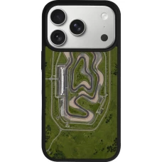 Coque iPhone 18 Pro / 17 Pro - Silicone rigide noir Sports 2026 Circuit