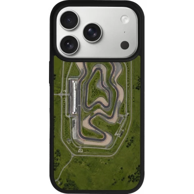 Coque iPhone 18 Pro / 17 Pro - Silicone rigide noir Sports 2026 Circuit