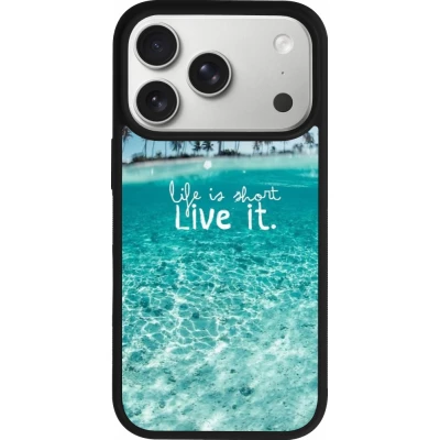 Coque iPhone 17 Pro - Silicone rigide noir Summer 18 24