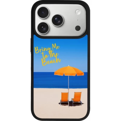 Coque iPhone 17 Pro - Silicone rigide noir Summer 2025 Bring me to the beach