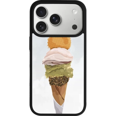 Coque iPhone 17 Pro - Silicone rigide noir Summer 2025 Cornet