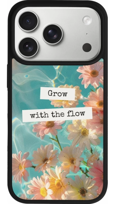 iPhone 17 Pro Case Hülle - Silikon schwarz Summer 2025 Grow with the flow