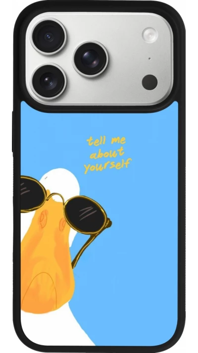 iPhone 17 Pro Case Hülle - Silikon schwarz Tell me about yourself Summer 2026