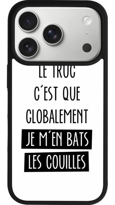 iPhone 17 Pro Case Hülle - Silikon schwarz Le truc globalement bats les couilles