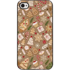 Coque iPhone 4/4s - Christmas 25 Pattern Ginger Cookie