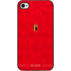 Coque iPhone 4/4s - Maillot de football Belgique 2026 personnalisable