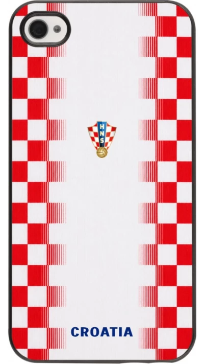 iPhone 4/4s Case Hülle - Kroatien 2026 personalisierbares Fussballtrikot