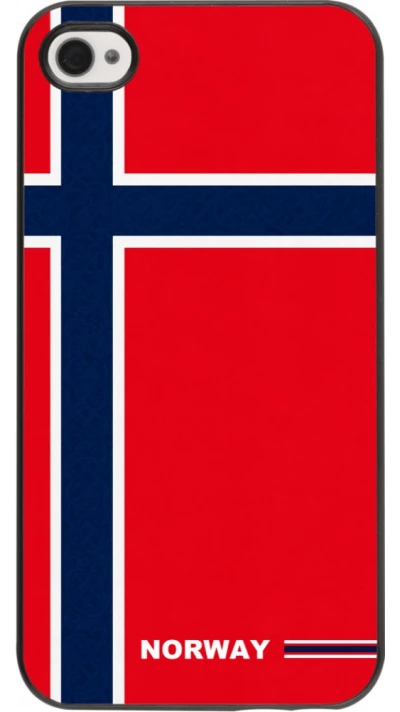 iPhone 4/4s Case Hülle - Norwegen 2026 personalisierbares Fussballtrikot
