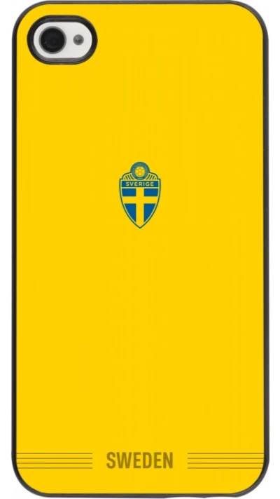 iPhone 4/4s Case Hülle - Schweden 2026 personalisierbares Fussballtrikot