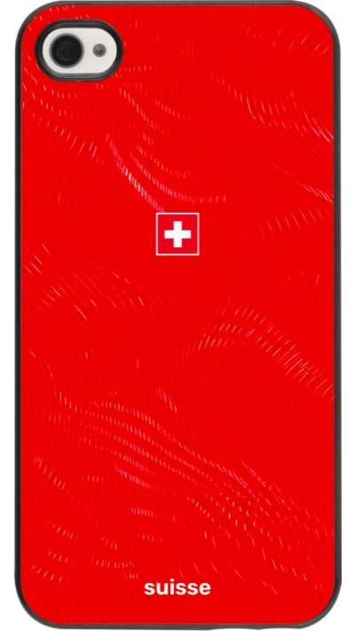 iPhone 4/4s Case Hülle - Schweiz 2026 personalisierbares Fussballtrikot