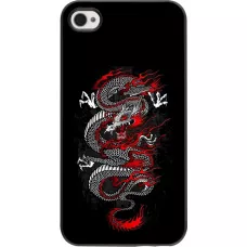 iPhone 4/4s Case Hülle - Japanese style Dragon Tattoo Red Black