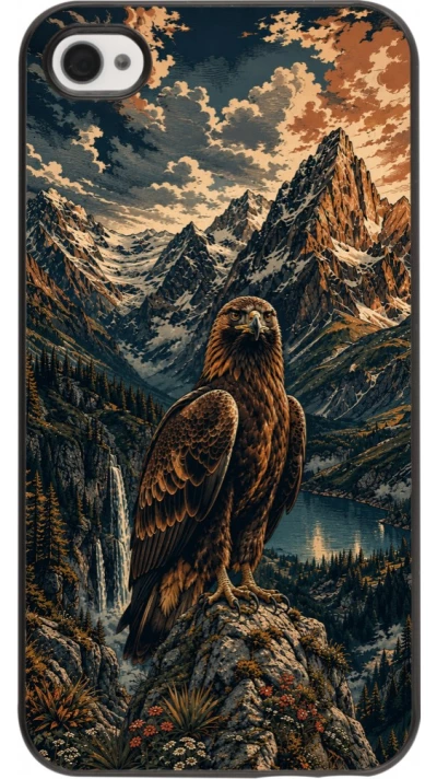 iPhone 4/4s Case Hülle - Linocut Steinadler